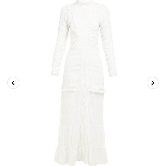 SIR the Label Celie High Neck Maxi Dress Ivory Open Back Maxi Dress - Picture 5 of 5